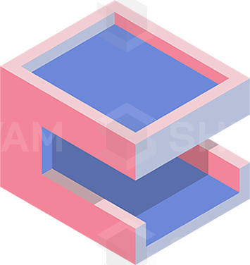 Illustration of a cube shape